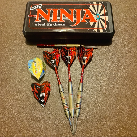 NINJA STEEL TIP DART SET Of 4 by Dart World, 21 gram - Picture 7 of 11